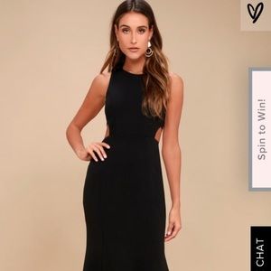 Luluβs Loving Embrace black cutout maxi in size S